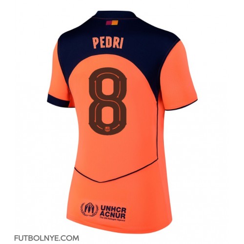 Camiseta Barcelona Pedri Gonzalez #8 Tercera Equipación para mujer 2025-26 manga corta